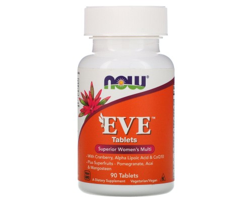 Жіночі мультивітаміни ЕВЕ Now Foods (EVE Tablets) 90 таблеток Жіночі мультивітаміни ЕВЕ Now Foods (EVE Tablets) 90 таблеток