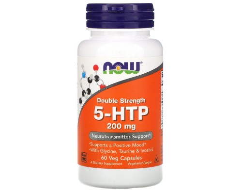 Гідрокситриптофан Now Foods (5-HTP) 200 мг 60 вегетаріанських капсул Гідрокситриптофан Now Foods (5-HTP) 200 мг 60 вегетаріанських капсул