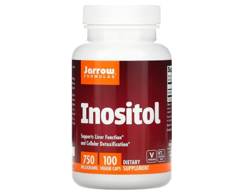 Інозитол, Inositol, Jarrow Formulas, 750 мг, 100 вегетаріанські капсули Інозитол, Inositol, Jarrow Formulas, 750 мг, 100 вегетаріанські капсули