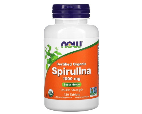 Спіруліна Now Foods (Spirulina) 1000 мг 120 таблеток Спіруліна Now Foods (Spirulina) 1000 мг 120 таблеток