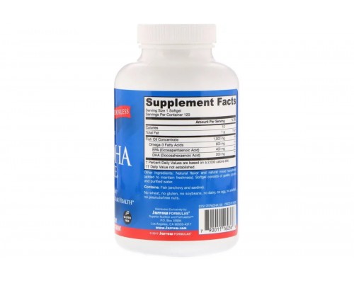 Омега-3 Jarrow Formulas (EPA-DHA Balance) 600 мг 120 капсул Омега-3 Jarrow Formulas (EPA-DHA Balance) 600 мг 120 капсул