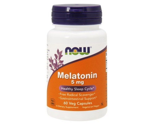 Мелатонін Now Foods (Melatonin) 5 мг 60 капсул Мелатонін Now Foods (Melatonin) 5 мг 60 капсул