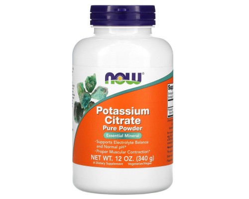 Цитрат калію Now Foods (Pure Potassium Citrate Powder) 340 г Цитрат калію Now Foods (Pure Potassium Citrate Powder) 340 г