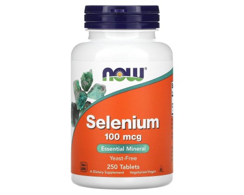 Селен без дріжджів Now Foods (Selenium) 100 мкг 250 таблеток Селен без дріжджів Now Foods (Selenium) 100 мкг 250 таблеток