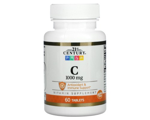 Витамин С 21st Century (Vitamin C) 1000 мг 60 таблеток Витамин С 21st Century (Vitamin C) 1000 мг 60 таблеток