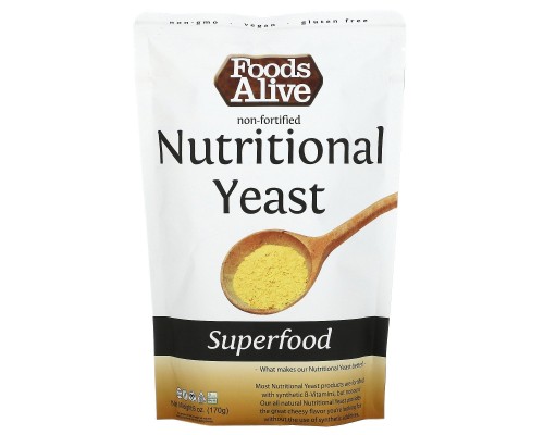 Дріжджі живильні Foods Alive (Superfood Non-Fortified Nutritional Yeast) 170 г Дріжджі живильні Foods Alive (Superfood Non-Fortified Nutritional Yeast) 170 г