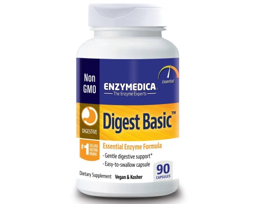 Digest Basic, формула основних ферментів, Enzymedica, 90 капсул Digest Basic, формула основних ферментів, Enzymedica, 90 капсул