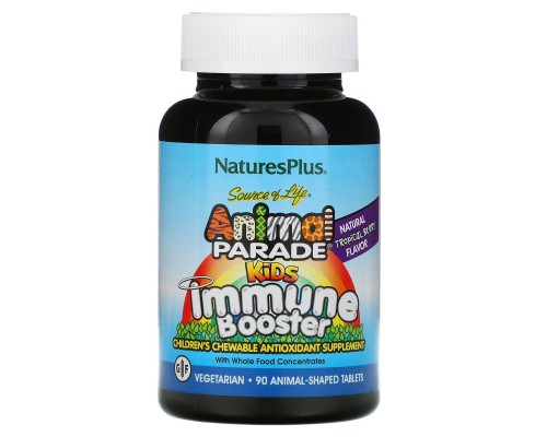 Зміцнення імунітету для дітей Kids Immune Source of Life Animal Parade тропічні ягоди Nature's Plus 90 тварин Зміцнення імунітету для дітей Kids Immune Source of Life Animal Parade тропічні ягоди Nature's Plus 90 тварин