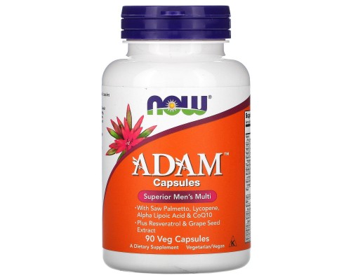 Вітаміни для чоловіків Адам Now Foods (Adam Men's Multi) 90 капсул Вітаміни для чоловіків Адам Now Foods (Adam Men's Multi) 90 капсул