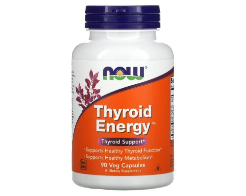Вітаміни для щитовидної залози енергія Now Foods (Thyroid Energy) 90 рослинних капсул Вітаміни для щитовидної залози енергія Now Foods (Thyroid Energy) 90 рослинних капсул