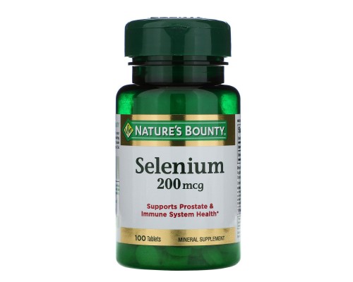 Селен, Nature's Bounty, 200 мкг, 100 таблеток Селен, Nature's Bounty, 200 мкг, 100 таблеток