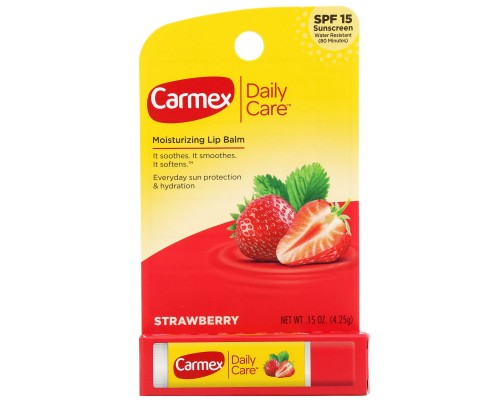 Бальзам для губ полуниці Carmex (Lip Balm) 4.25 г Бальзам для губ полуниці Carmex (Lip Balm) 4.25 г