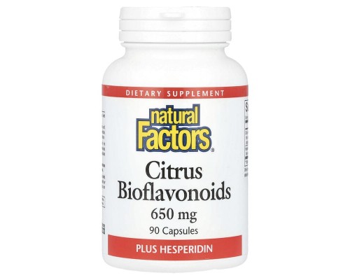 Natural Factors, цитрусові біофлавоноїди з гесперидином, 650 мг, 90 капсул Natural Factors, цитрусові біофлавоноїди з гесперидином, 650 мг, 90 капсул