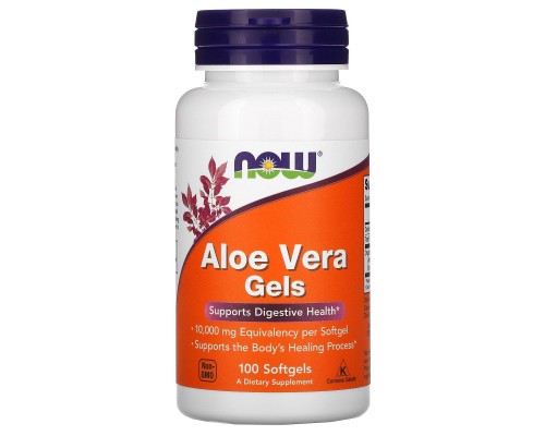 Алое Віра Now Foods (Aloe Vera) 100 м'яких капсул Алое Віра Now Foods (Aloe Vera) 100 м'яких капсул