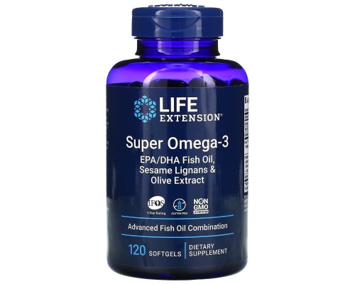 Супер Омега-3 Life Extension (Super Omega-3) 120 капсул Супер Омега-3 Life Extension (Super Omega-3) 120 капсул
