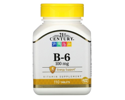 Вітамін B6 21st Century (Vitamin B6) 110 таблеток Вітамін B6 21st Century (Vitamin B6) 110 таблеток
