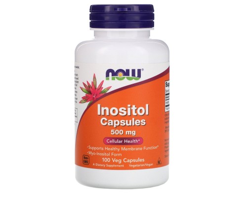 Інозитол Now Foods (Inositol Capsules) 500 мг 100 капсул Інозитол Now Foods (Inositol Capsules) 500 мг 100 капсул