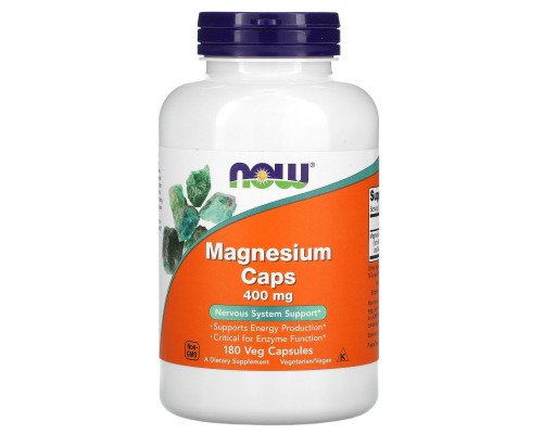 Магній Now Foods (Magnesium) 400 мг 180 капсул Магній Now Foods (Magnesium) 400 мг 180 капсул
