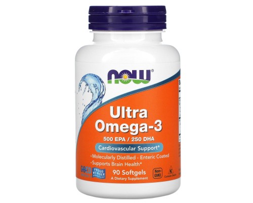 Омега-3500 ЕПК / 250 ДГК Now Foods (Ultra Omega-3500 EPA/250 DHA) 90 капсул Омега-3500 ЕПК / 250 ДГК Now Foods (Ultra Omega-3500 EPA/250 DHA) 90 капсул