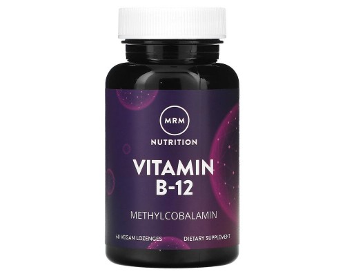 MRM Nutrition, Nutrition, вітамін B12, 60 веганських льодяників MRM Nutrition, Nutrition, вітамін B12, 60 веганських льодяників