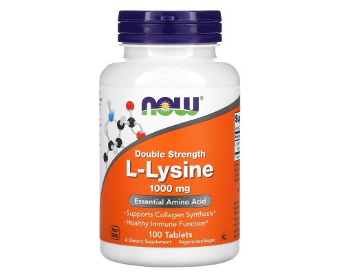 Лізин Now Foods (L-Lysine) 1000 мг 100 таблеток Лізин Now Foods (L-Lysine) 1000 мг 100 таблеток