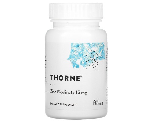 Цинк Піколінат Thorne Research (Zinc Picolinate) 15 мг 60 капсул Цинк Піколінат Thorne Research (Zinc Picolinate) 15 мг 60 капсул