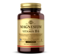 Магній з вітаміном B-6 Solgar (Magnesium With Vitamin B6) 133/8 мг 100 таблеток  