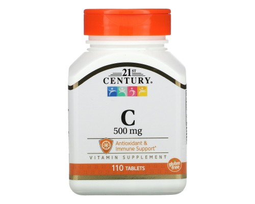 Витамин C 21st Century (Vitamin C) 500 мг 110 таблеток Витамин C 21st Century (Vitamin C) 500 мг 110 таблеток