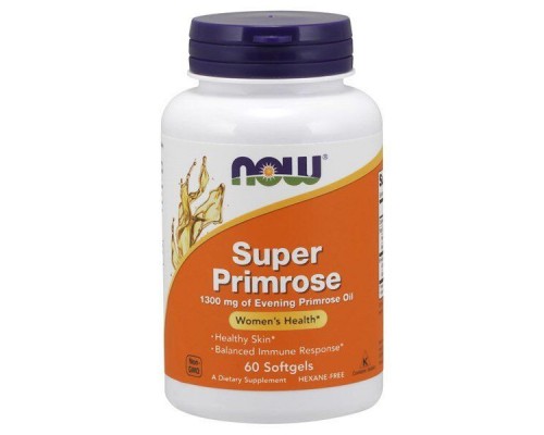 Олія вечірньої примули Now Foods (Super Primrose) 1300 мг 60 капсул Олія вечірньої примули Now Foods (Super Primrose) 1300 мг 60 капсул