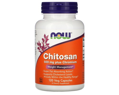 Хітозан Now Foods (Chitosan) 500 мг 120 капсул Хітозан Now Foods (Chitosan) 500 мг 120 капсул