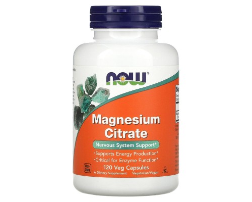 Магній цитрат Now Foods (Magnesium Citrate) 120 вегетаріанських капсул Магній цитрат Now Foods (Magnesium Citrate) 120 вегетаріанських капсул