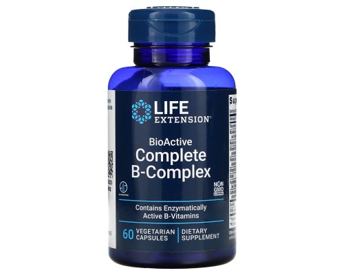В-комплекс вітамінів Life Extension (BioActive B-Complex) біоактивний 60 капсул В-комплекс вітамінів Life Extension (BioActive B-Complex) біоактивний 60 капсул