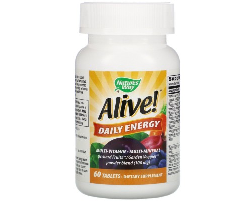 Мультивітаміни Nature's Way (Alive! Daily Energy) 60 таблеток Мультивітаміни Nature's Way (Alive! Daily Energy) 60 таблеток