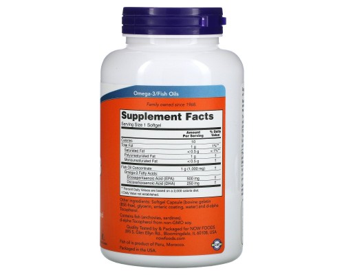 Омега-3 500 ЕПК / 250 ДГК New Foods (Ultra Omega-3 Cardiovascular Support 550 EPA/250 DHA) 180 желатинових капсул Омега-3 500 ЕПК / 250 ДГК New Foods (Ultra Omega-3 Cardiovascular Support 550 EPA/250 DHA) 180 желатинових капсул
