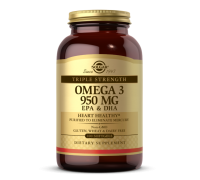 Омега-3 ЕПК та ДГК потрійна сила Solgar (Omega 3 EPA & DHA) 950 мг 100 капсул
