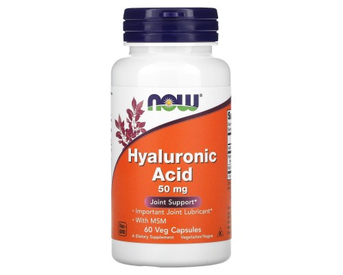Гіалуронова кислота Now Foods (Hyaluronic Acid) 50 мг 60 капсул Гіалуронова кислота Now Foods (Hyaluronic Acid) 50 мг 60 капсул