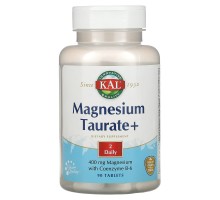 Таурат магнію +, Magnesium Taurate Plus, KAL, 400 мг, 90 таблеток
