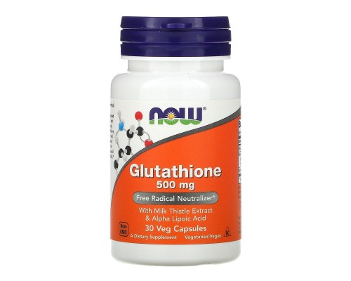 Глутатіон Now Foods (Glutathione) 500 мг 30 вегетаріанських капсул Глутатіон Now Foods (Glutathione) 500 мг 30 вегетаріанських капсул