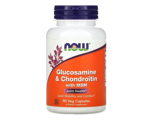 Глюкозамін Хондроїтин МСМ Now Foods (Glucosamine & Chondroitin with MSM) 90 капсул Глюкозамін Хондроїтин МСМ Now Foods (Glucosamine & Chondroitin with MSM) 90 капсул