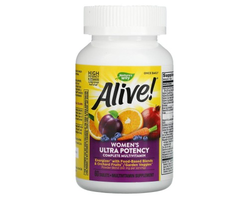 Мультивітаміни для жінок Nature's Way (Alive! Women's multi-vitamin) 60 таблеток Мультивітаміни для жінок Nature's Way (Alive! Women's multi-vitamin) 60 таблеток