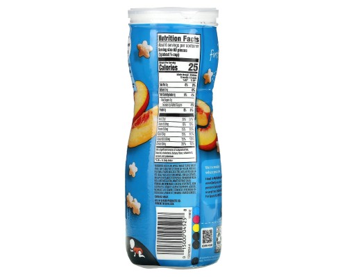 Пуфи для дітей від 8 місяців з персиком Gerber (Puffed Grain Snack 8+ Months Peach) 42 г Пуфи для дітей від 8 місяців з персиком Gerber (Puffed Grain Snack 8+ Months Peach) 42 г
