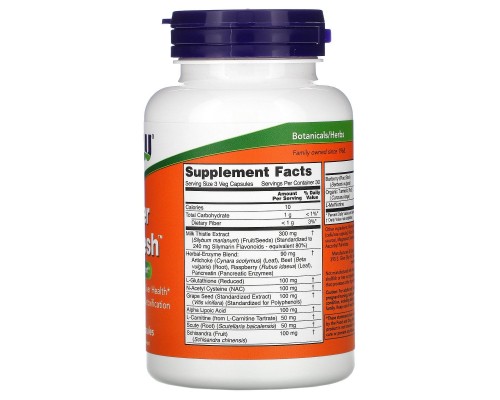 Препарат для печінки Now Foods 90 вегетаріанських капсул Препарат для печінки Now Foods 90 вегетаріанських капсул