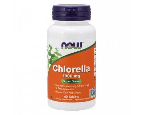 Хлорелла Now Foods (Chlorella) 1000 мг 60 таблеток Хлорелла Now Foods (Chlorella) 1000 мг 60 таблеток