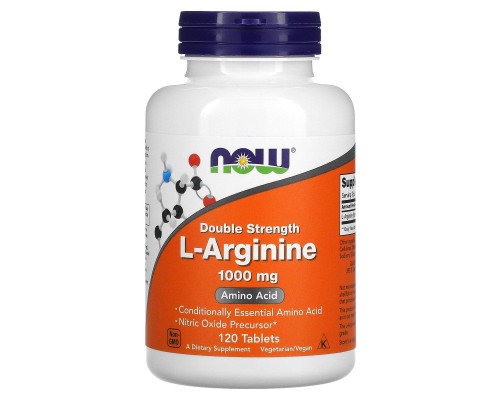 Аргінін Now Foods (L-Arginine) 1000 мг 120 таблеток Аргінін Now Foods (L-Arginine) 1000 мг 120 таблеток