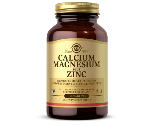 Кальцій Магній Цинк Solgar (Calcium Magnesium Plus Zinc) 100 таблеток Кальцій Магній Цинк Solgar (Calcium Magnesium Plus Zinc) 100 таблеток
