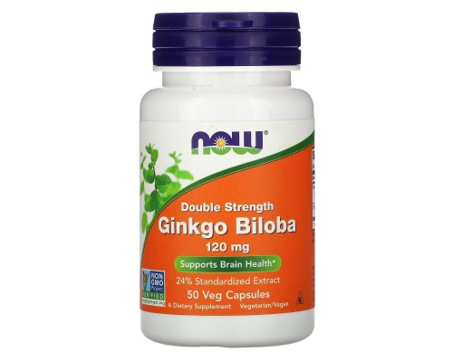 Гінкго Білоба Now Foods (Ginkgo Biloba) 120 мг 50 капсул Гінкго Білоба Now Foods (Ginkgo Biloba) 120 мг 50 капсул