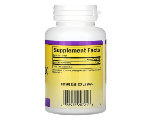 Natural Factors, коензим Q10, 200 мг, 30 капсул Natural Factors, коензим Q10, 200 мг, 30 капсул