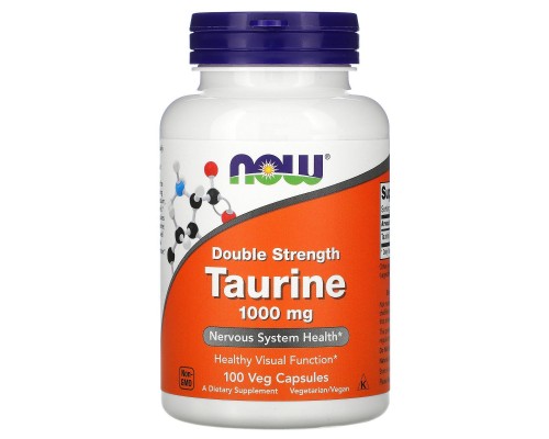 Таурін Now Foods (Double Strength Taurine) 1000 мг 100 капсул Таурін Now Foods (Double Strength Taurine) 1000 мг 100 капсул