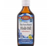 Риб'ячий жир норвезький зі смаком лимона Carlson Labs (Fish Oil) 200 мл
