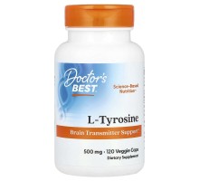 L-Тирозин Doctor's Best 500 мг, 120 растительных капсул